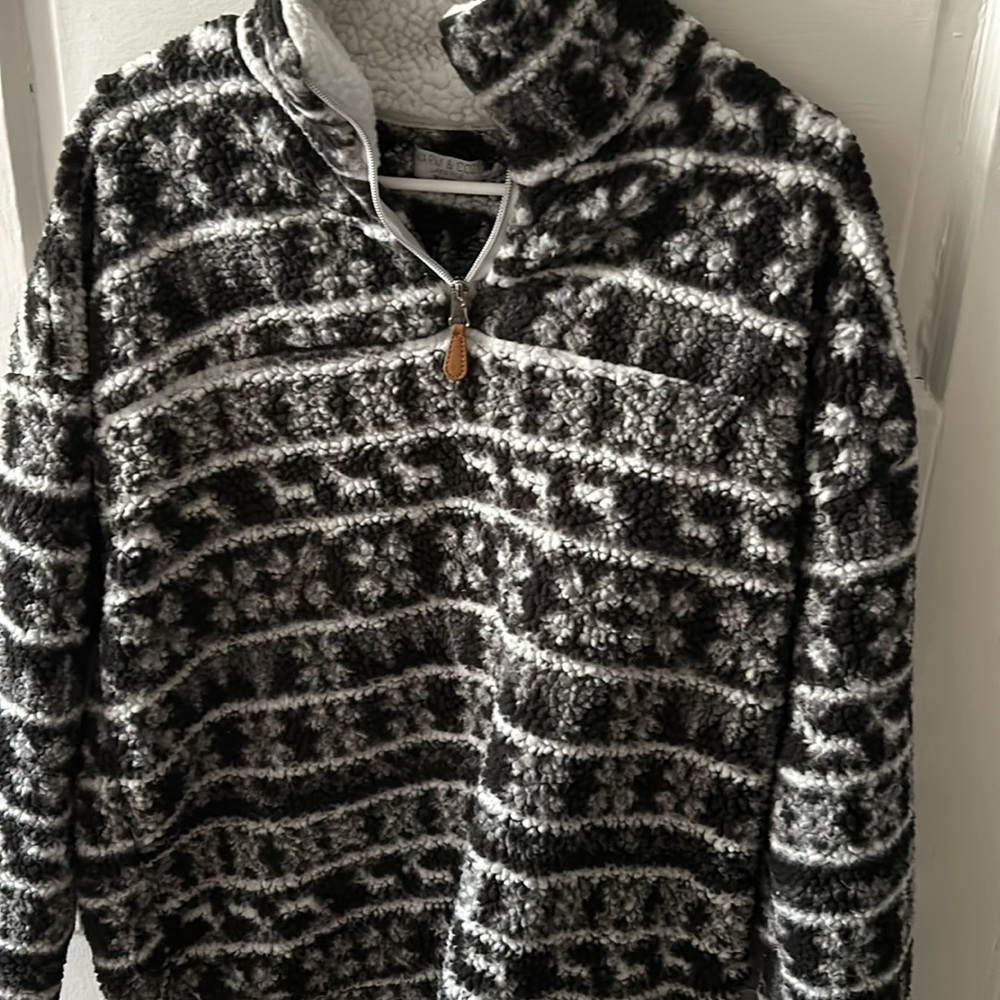 Warm and cozy fuzzy sweater